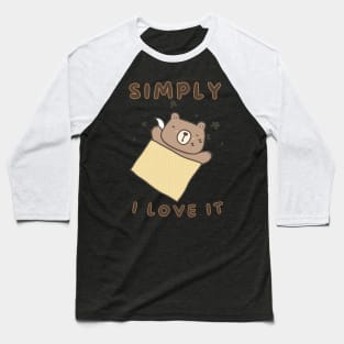 Simply I love it Cute sleeping animal (lazy edition ) Baseball T-Shirt